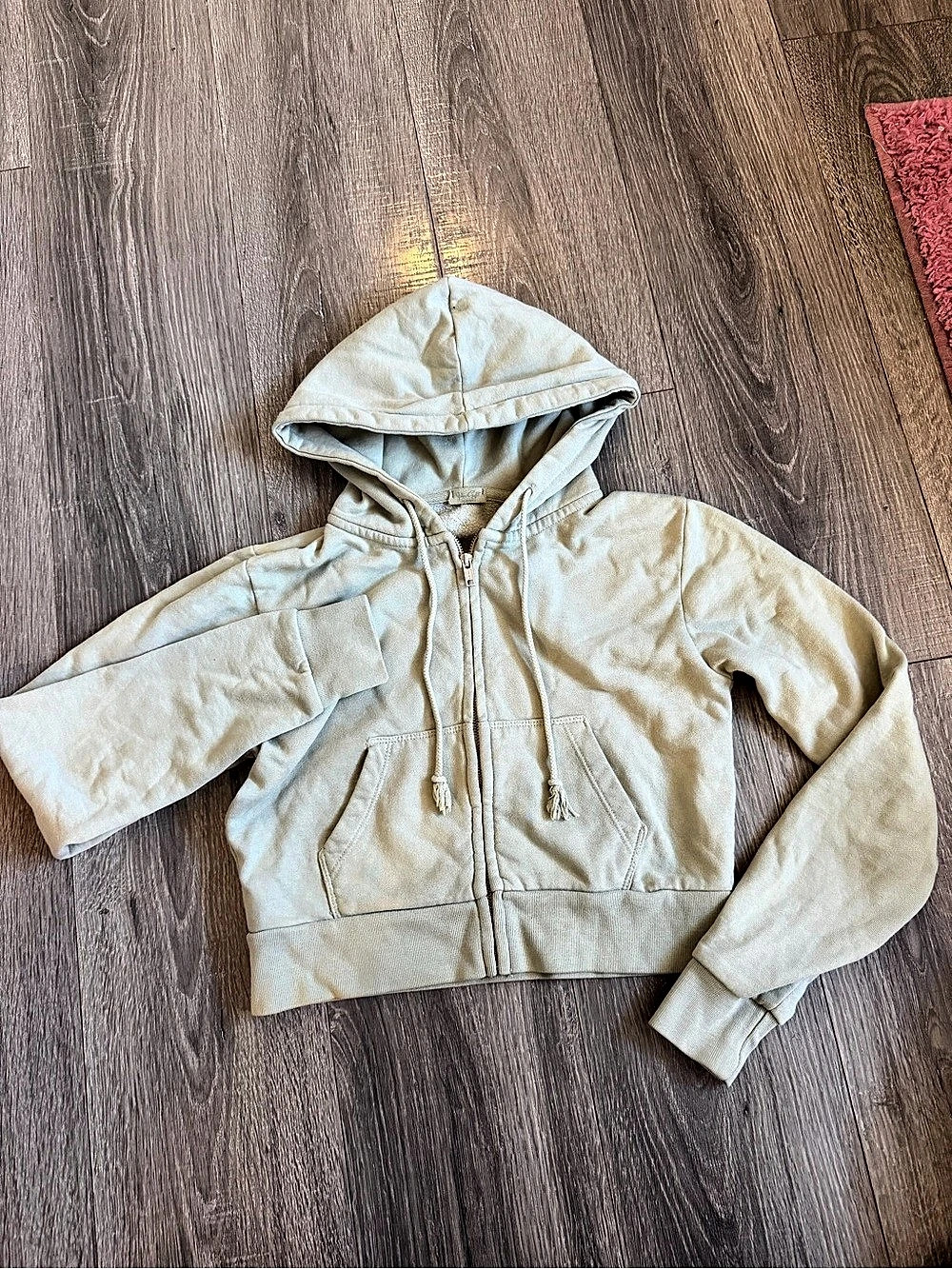 Brandy Melville John Galt Cropped Full Zip Hoodie and Sweatpants Set Zip Hoodie